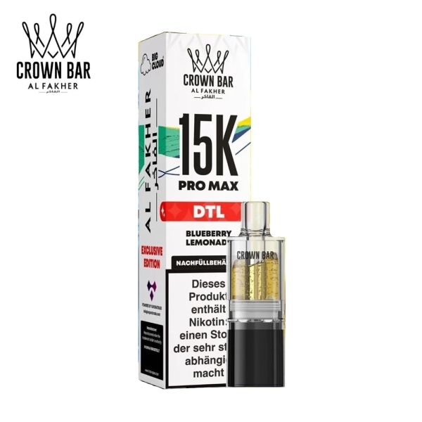 Al Fakher 15K Pro Max - Blueberry Lemonade - Pods 6mg DTL